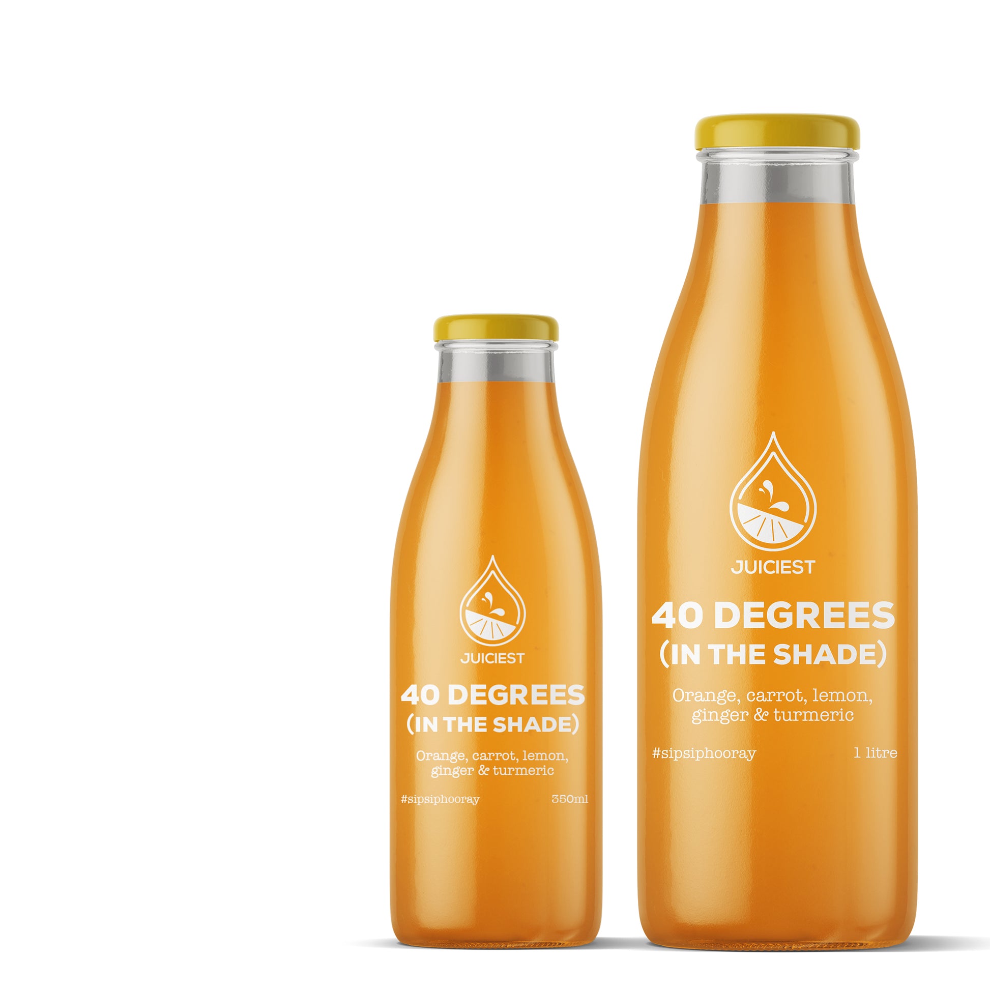 Juiciest 40 Degrees (in the shade) 350ml and 1L bottles