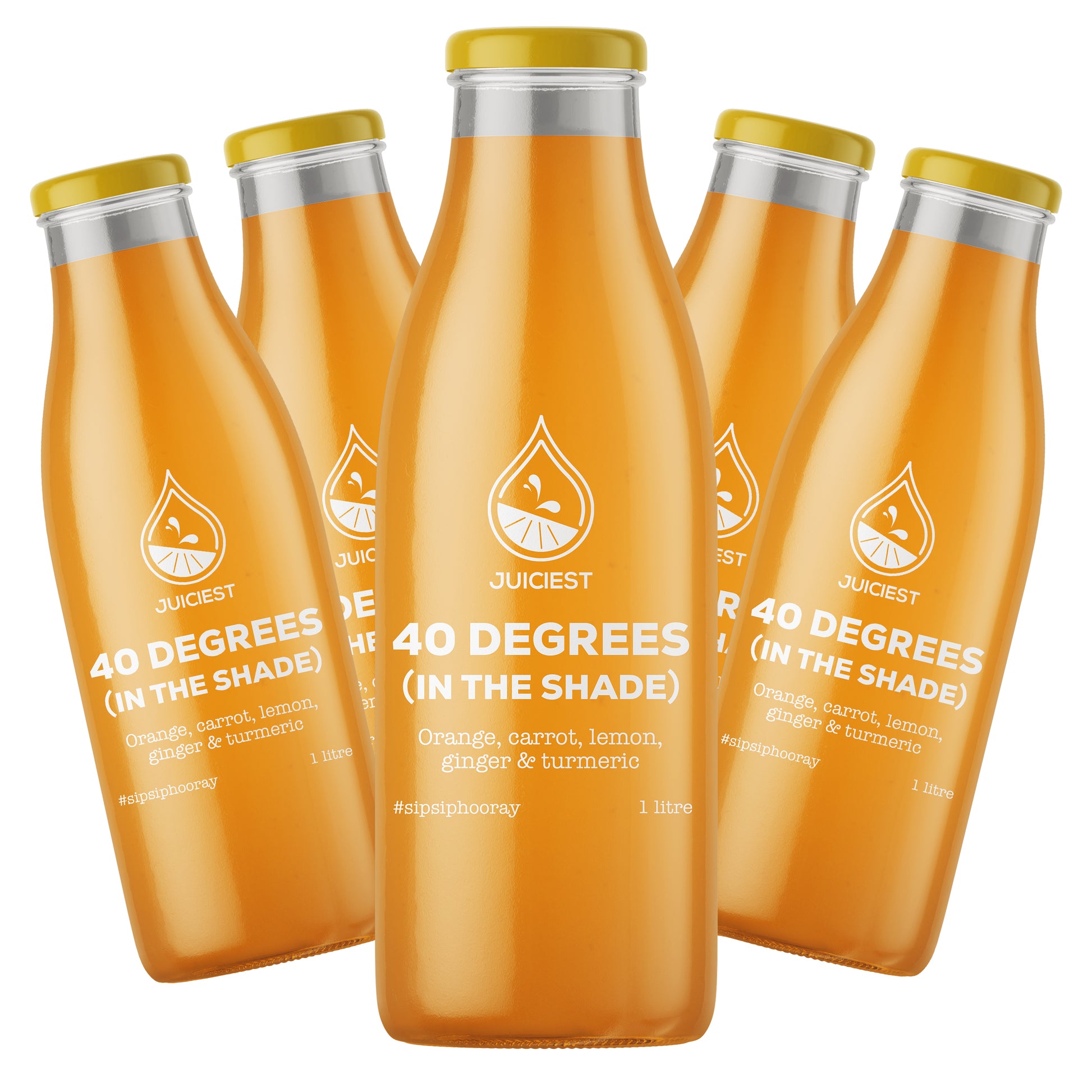 Juiciest 40 Degrees (in the shade) 5x 1L bottles