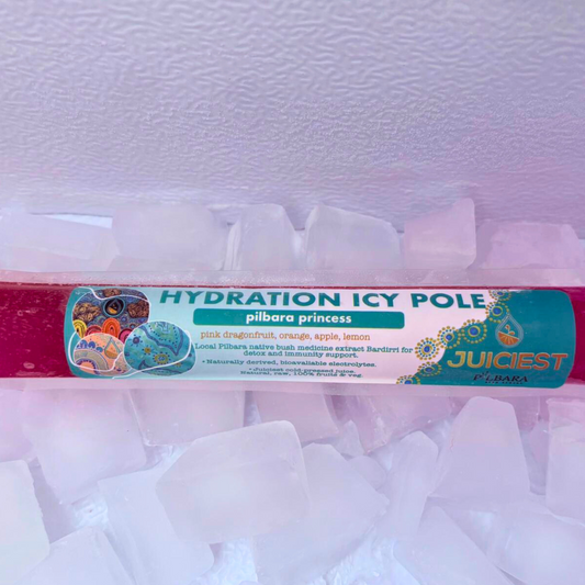Territory Princess NT - Pink Dragon Fruit, Orange, Lemon Apple Hydration Icy Pole
