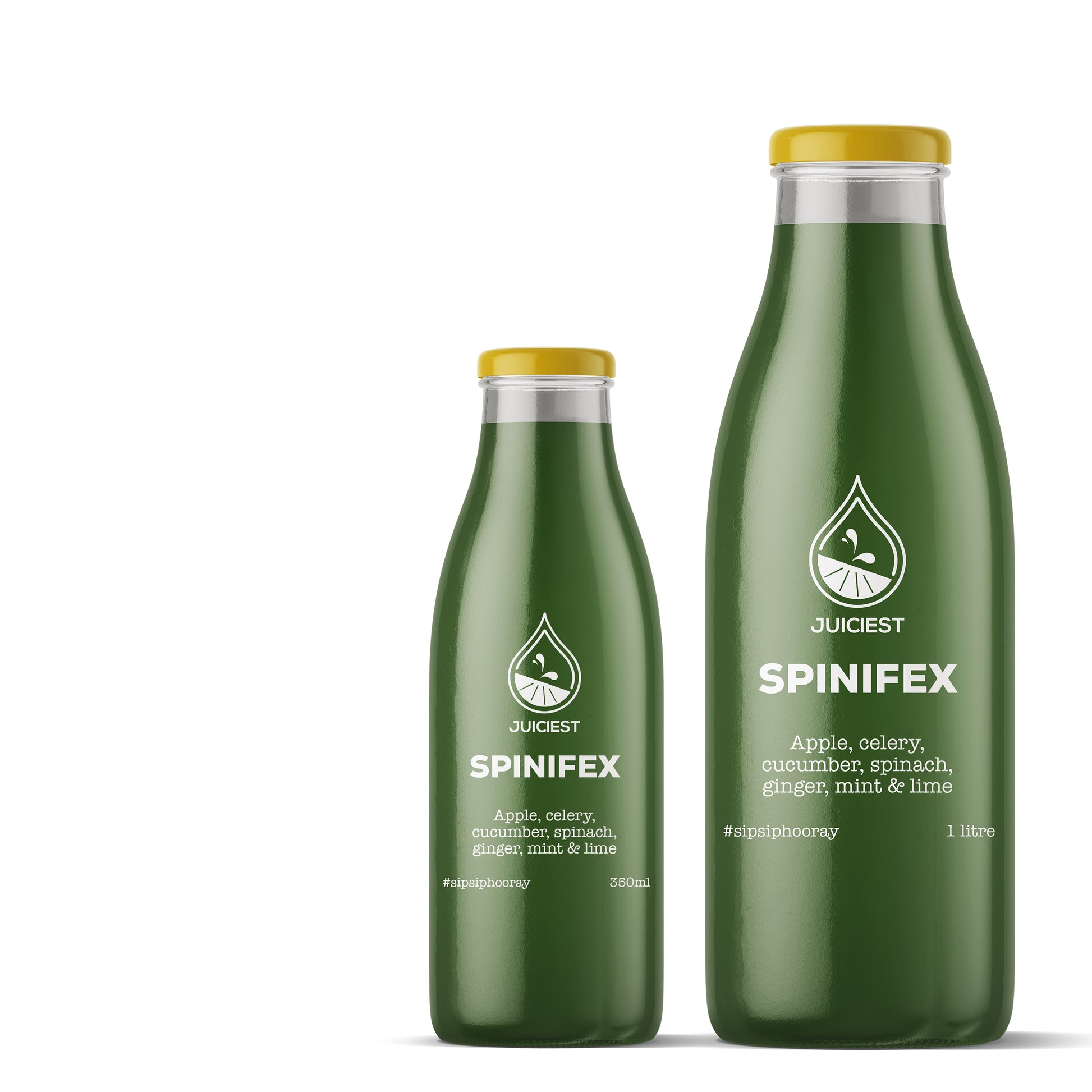 Juiciest Spinifex 350ml and 1L bottles